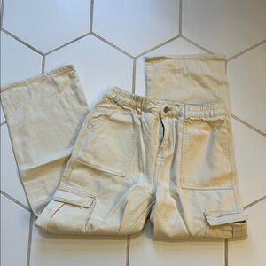 Beige Cargo Pants